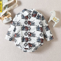 Load image into Gallery viewer, Baby Boys Cartoon Print Rompers Wholesale 221117304
