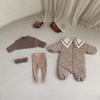 Load image into Gallery viewer, Baby Unisex Checked Jumpsuits Wholesale 221117309
