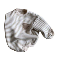 Load image into Gallery viewer, Baby Unisex Striped Rompers Wholesale 221117321

