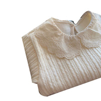 Load image into Gallery viewer, Baby Girls Solid Color Lace Tops Wholesale 221117335
