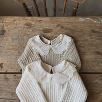 Load image into Gallery viewer, Baby Girls Solid Color Lace Tops Wholesale 221117335
