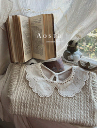 Load image into Gallery viewer, Baby Girls Solid Color Lace Tops Wholesale 221117335
