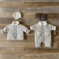 Load image into Gallery viewer, Baby Unisex Checked Rompers Wholesale 221117345

