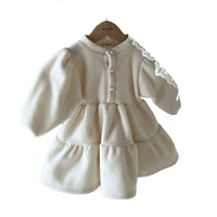 Load image into Gallery viewer, Baby Girls Solid Color Dresses And Lace Accessories Others Accessories Wholesale 221117352
