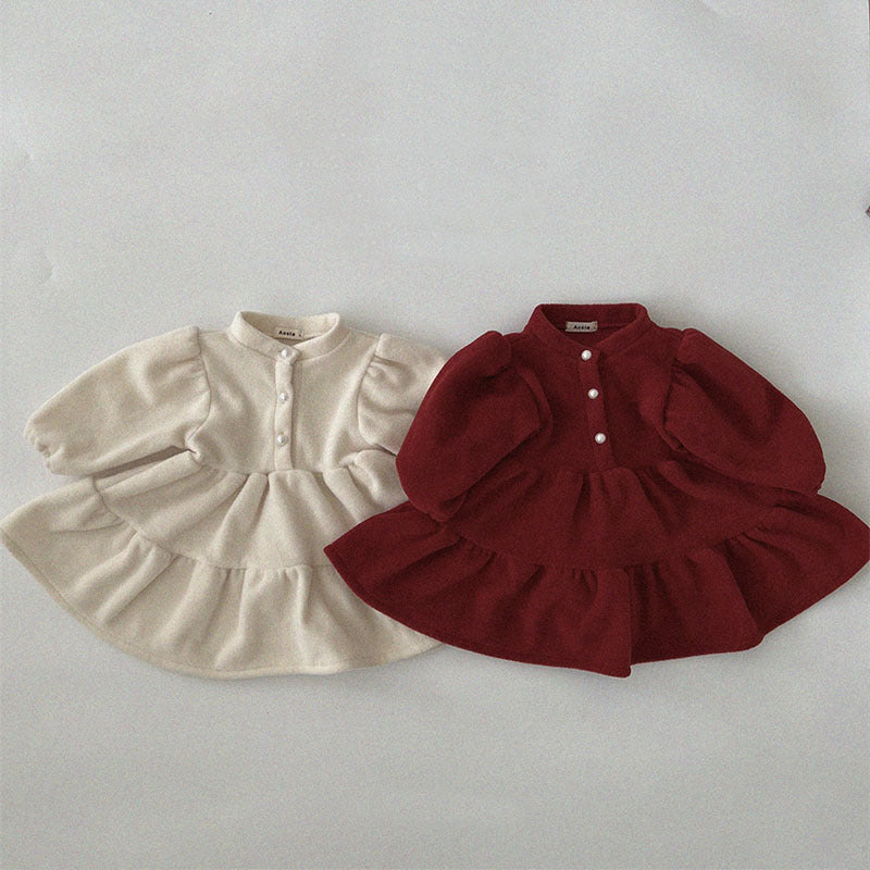 Baby Girls Solid Color Dresses And Lace Accessories Others Accessories Wholesale 221117352