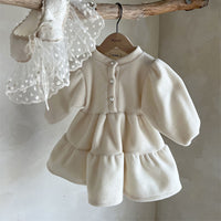 Load image into Gallery viewer, Baby Girls Solid Color Dresses And Lace Accessories Others Accessories Wholesale 221117352
