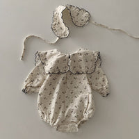 Load image into Gallery viewer, Baby Girls Flower Print Rompers Wholesale 221117355
