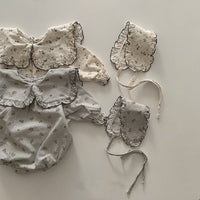 Load image into Gallery viewer, Baby Girls Flower Print Rompers Wholesale 221117355
