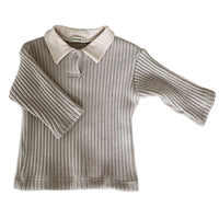 Load image into Gallery viewer, Baby Unisex Solid Color Muslin&amp;Ribbed Tops Wholesale 221117358
