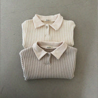 Load image into Gallery viewer, Baby Unisex Solid Color Muslin&amp;Ribbed Tops Wholesale 221117358
