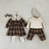 Load image into Gallery viewer, Baby Girls Solid Color Muslin&amp;Ribbed Pants Leggings Wholesale 221117361
