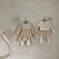 Load image into Gallery viewer, Baby Girls Solid Color Muslin&amp;Ribbed Pants Leggings Wholesale 221117361
