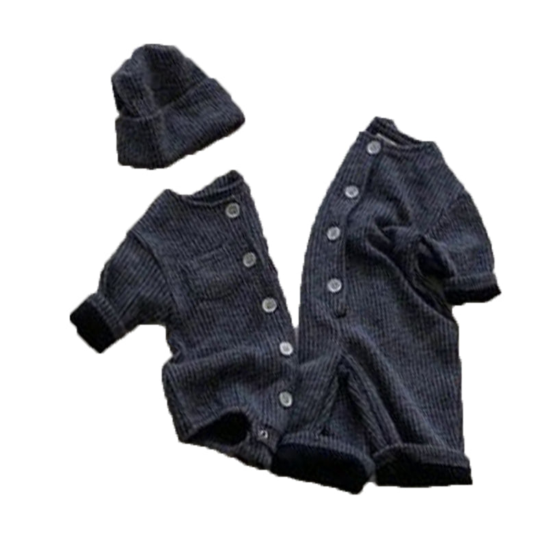 Baby Unisex Striped Jumpsuits Wholesale 221117367