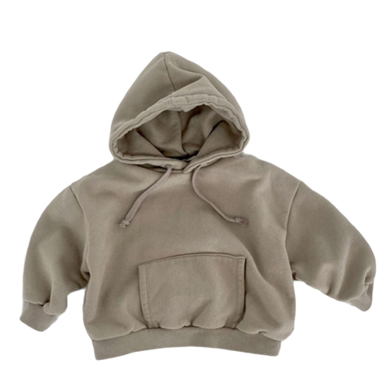 Baby Kid Unisex Solid Color Hoodies Swearshirts Wholesale 221117381