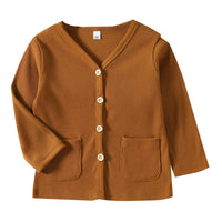 Load image into Gallery viewer, Baby Kid Girls Solid Color Cardigan Wholesale 221117387
