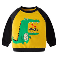 Load image into Gallery viewer, Baby Kid Boys Letters Dinosaur Cartoon Print Hoodies Swearshirts Wholesale 22111744

