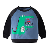 Load image into Gallery viewer, Baby Kid Boys Letters Dinosaur Cartoon Print Hoodies Swearshirts Wholesale 22111744
