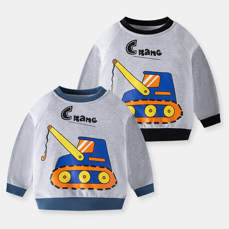 Baby Kid Boys Letters Cartoon Print Hoodies Swearshirts Wholesale 22111745