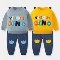 Load image into Gallery viewer, 2 Pieces Set Baby Kid Unisex Letters Print Hoodies Swearshirts And Cartoon Pants Wholesale 22111746
