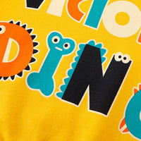 Load image into Gallery viewer, 2 Pieces Set Baby Kid Unisex Letters Print Hoodies Swearshirts And Cartoon Pants Wholesale 22111746
