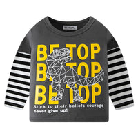 Load image into Gallery viewer, Baby Kid Unisex Striped Letters Cartoon Print Tops Wholesale 22111747
