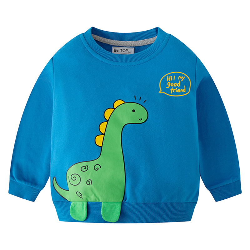 Baby Kid Unisex Letters Animals Cartoon Print Hoodies Swearshirts Wholesale 22111749