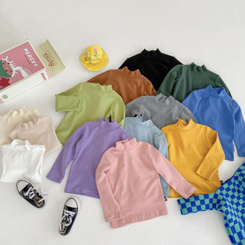 Baby Kid Unisex Solid Color Tops Wholesale 22111750