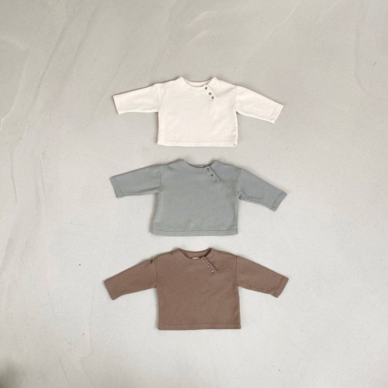 Baby Unisex Solid Color Tops Wholesale 22111764