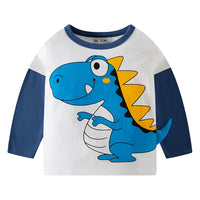 Load image into Gallery viewer, Baby Kid Boys Dinosaur Cartoon Print Tops Wholesale 22111765
