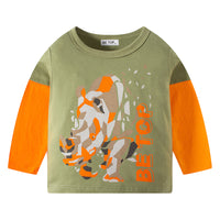 Load image into Gallery viewer, Baby Kid Unisex Letters Color-blocking Graphic Tops Wholesale 22111769

