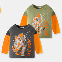 Load image into Gallery viewer, Baby Kid Unisex Letters Color-blocking Graphic Tops Wholesale 22111769
