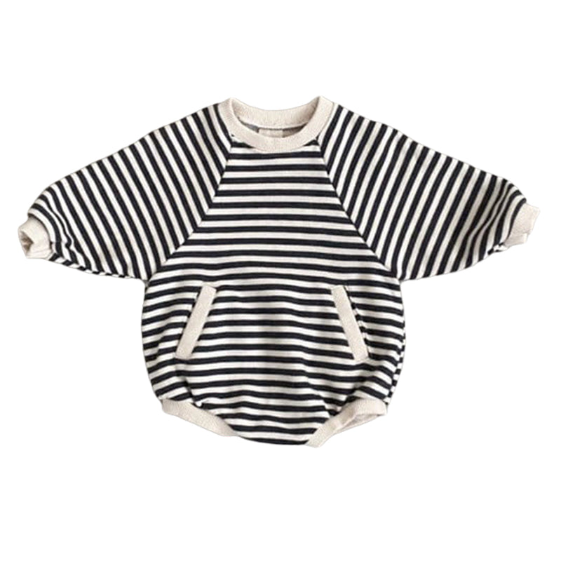 Baby Unisex Striped Rompers Wholesale 22111775