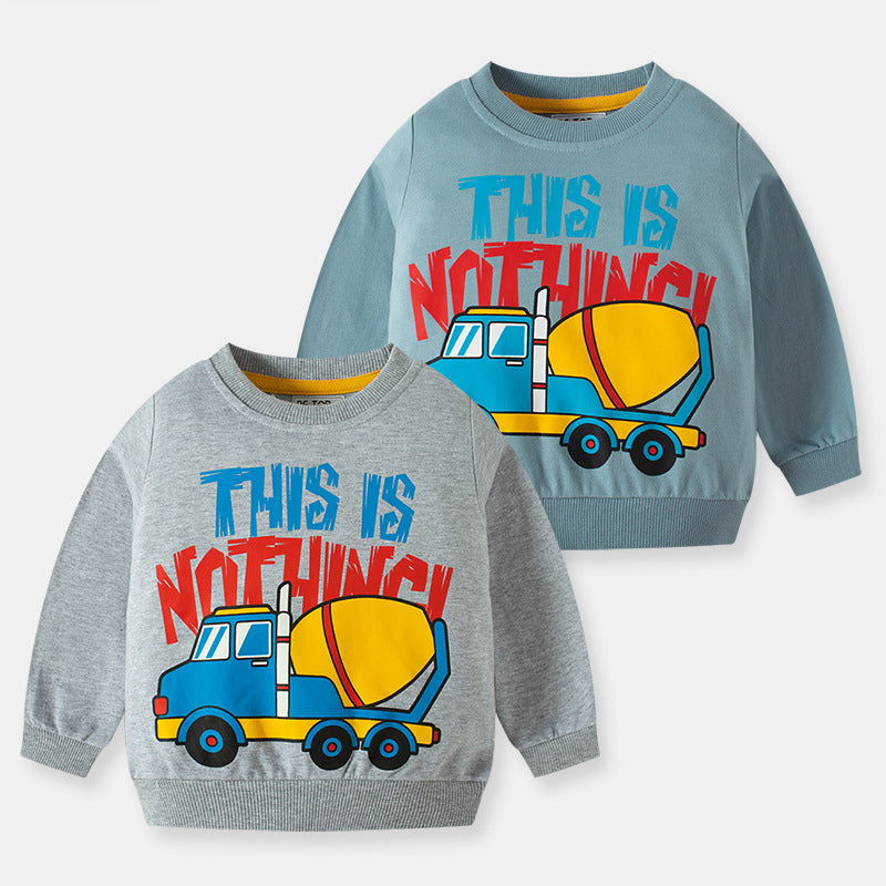 Baby Kid Unisex Letters Car Cartoon Print Hoodies Swearshirts Wholesale 22111778