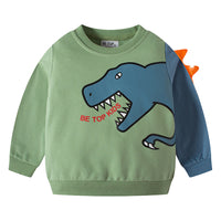 Load image into Gallery viewer, Baby Kid Unisex Letters Dinosaur Print Hoodies Swearshirts Wholesale 22111779
