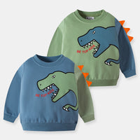 Load image into Gallery viewer, Baby Kid Unisex Letters Dinosaur Print Hoodies Swearshirts Wholesale 22111779

