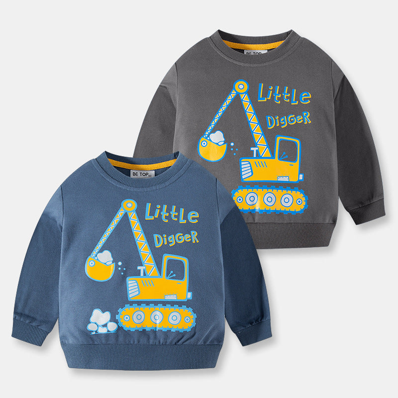 Baby Kid Unisex Letters Cartoon Print Hoodies Swearshirts Wholesale 22111784