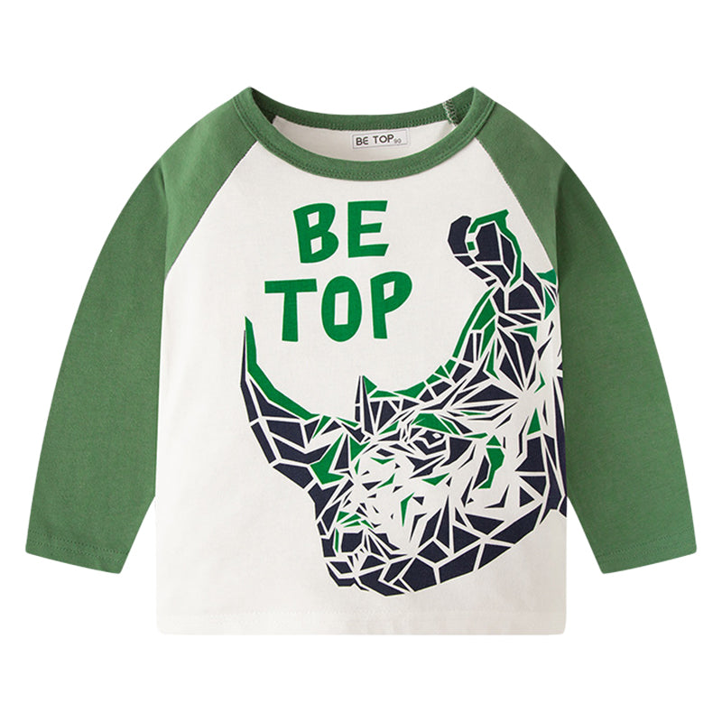 Baby Kid Unisex Letters Cartoon Print Tops Wholesale 22111789