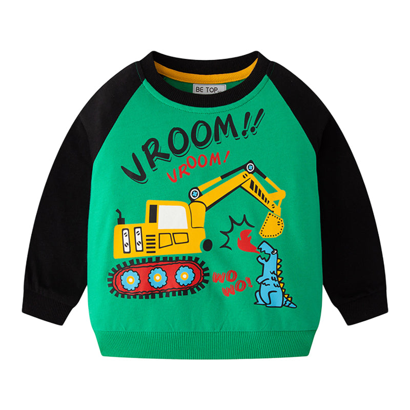 Baby Kid Unisex Letters Dinosaur Cartoon Print Hoodies Swearshirts Wholesale 22111795