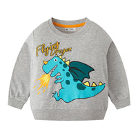Load image into Gallery viewer, Baby Kid Unisex Letters Dinosaur Print Hoodies Swearshirts Wholesale 22111796
