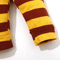 Load image into Gallery viewer, 3 Pieces Set Baby Unisex Letters Rompers Striped Pants And Hats Wholesale 22112102
