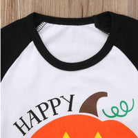 Load image into Gallery viewer, Baby Kid Unisex Letters Color-blocking Cartoon Print Halloween Tops Wholesale 22112106
