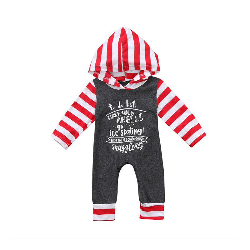 Baby Unisex Striped Letters Jumpsuits Wholesale 22112111