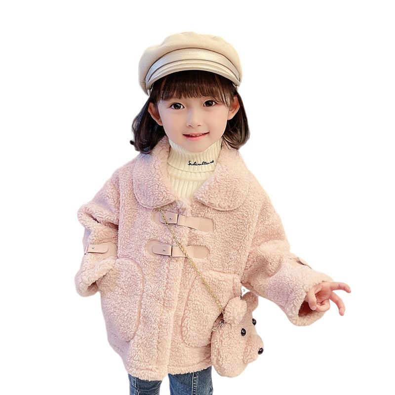 Baby Kid Girls Solid Color Jackets Outwears Wholesale 221121282