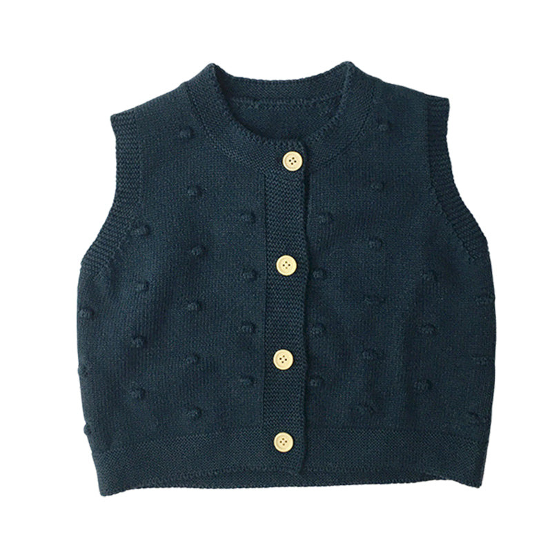 Baby Kid Unisex Solid Color Vests Waistcoats Wholesale 22112132