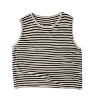 Load image into Gallery viewer, 2 Pieces Set Baby Kid Unisex Striped Tank Tops And Shorts Wholesale 22112134
