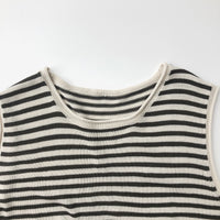 Load image into Gallery viewer, 2 Pieces Set Baby Kid Unisex Striped Tank Tops And Shorts Wholesale 22112134
