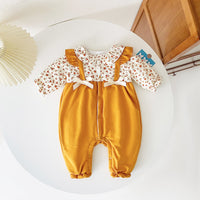 Load image into Gallery viewer, Baby Kid Girls Flower Bow Print Jumpsuits Wholesale 221121352
