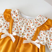 Load image into Gallery viewer, Baby Kid Girls Flower Bow Print Jumpsuits Wholesale 221121352

