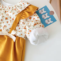Load image into Gallery viewer, Baby Kid Girls Flower Bow Print Jumpsuits Wholesale 221121352
