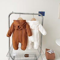 Load image into Gallery viewer, Baby Kid Unisex Solid Color Crochet Jumpsuits Wholesale 221121354
